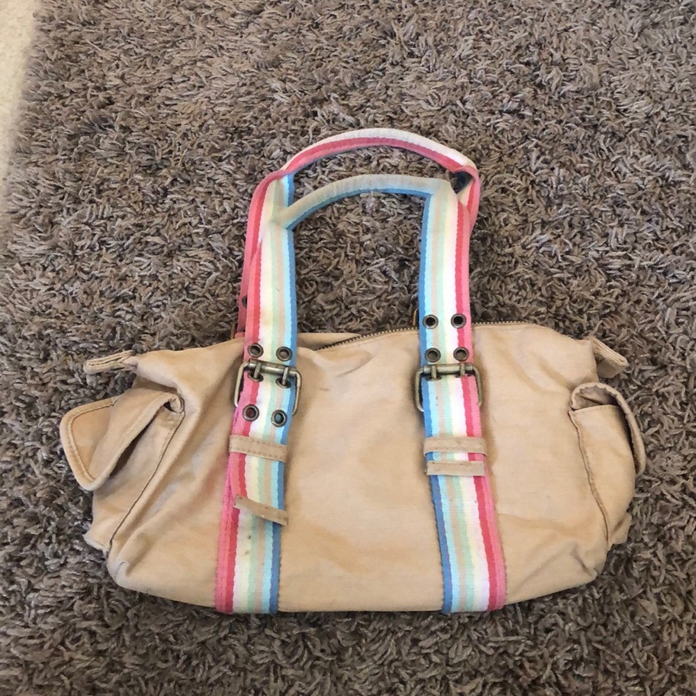 Khaki and Pink Aeropostale Purse